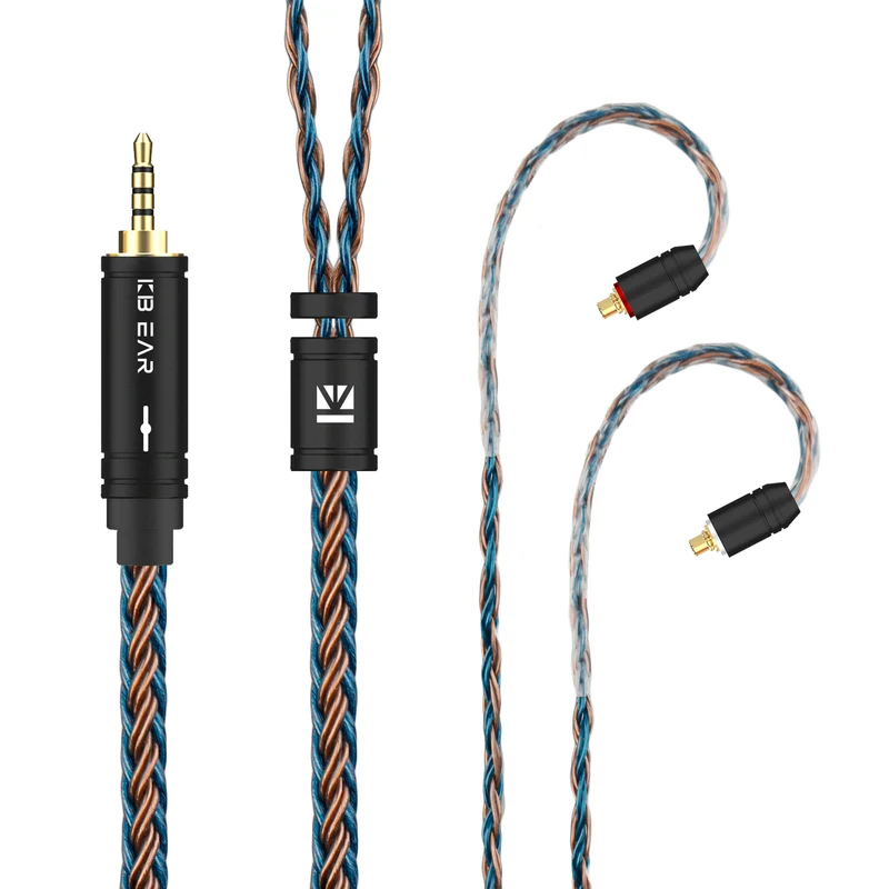 【KBEAR ST16 Plus】 Crystal 16 Cores 2M Long Upgrade Cable 5N Single Copper Silver-plated