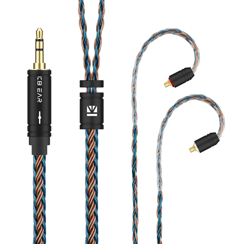 【KBEAR ST16 Plus】 Crystal 16 Cores 2M Long Upgrade Cable 5N Single Copper Silver-plated