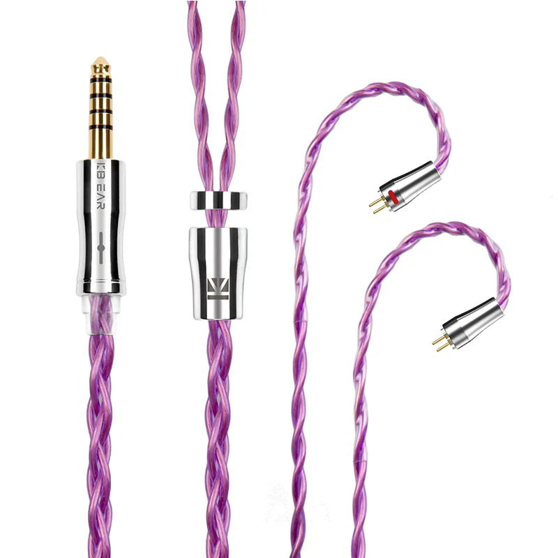 【KBEAR Glory——Clearance】4-Core 6N OCC Single Crystal Copper Upgraded Cable 1.2m Long