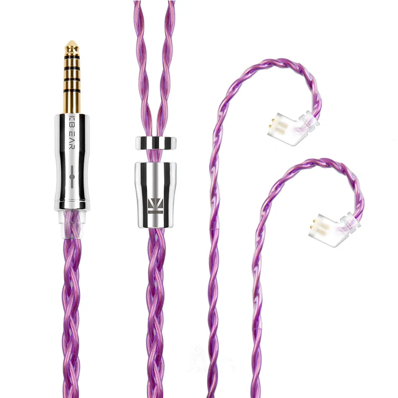 【KBEAR Glory——Clearance】4-Core 6N OCC Single Crystal Copper Upgraded Cable 1.2m Long