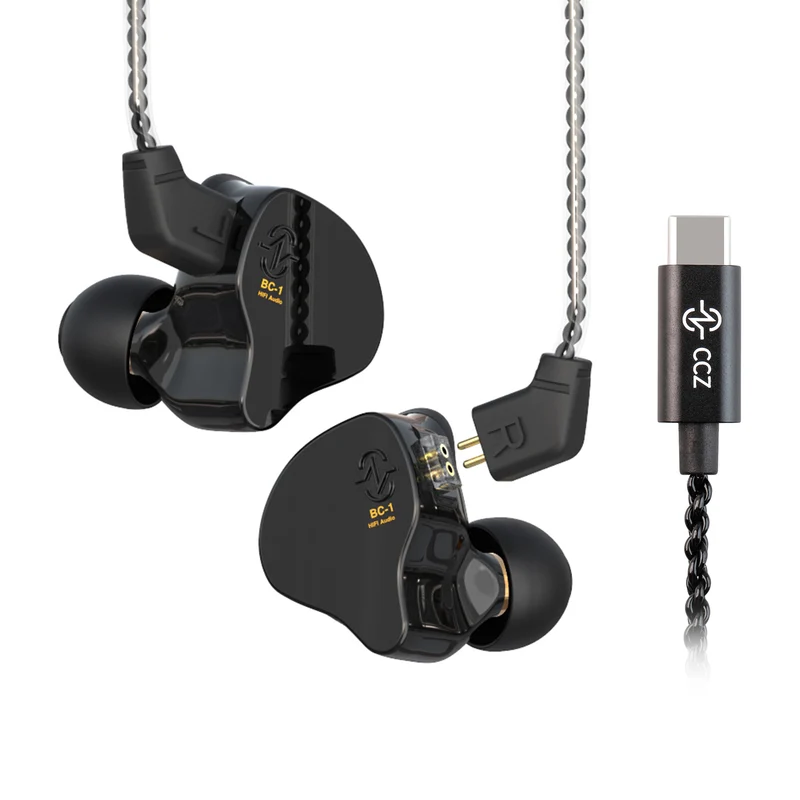 【CCZ Melody】1DD + 1BA Hybrid In Ear Monitor Headphone HiFi Earphones