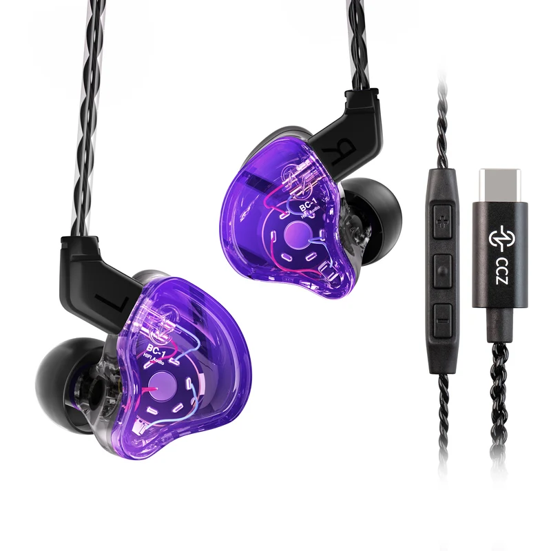 【CCZ Melody】1DD + 1BA Hybrid In Ear Monitor Headphone HiFi Earphones