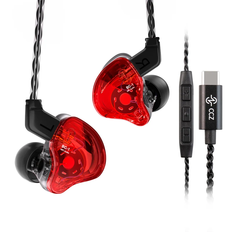 【CCZ Melody】1DD + 1BA Hybrid In Ear Monitor Headphone HiFi Earphones