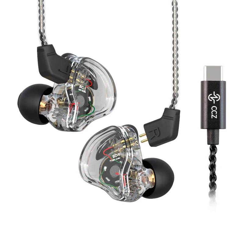 【CCZ Melody】1DD + 1BA Hybrid In Ear Monitor Headphone HiFi Earphones