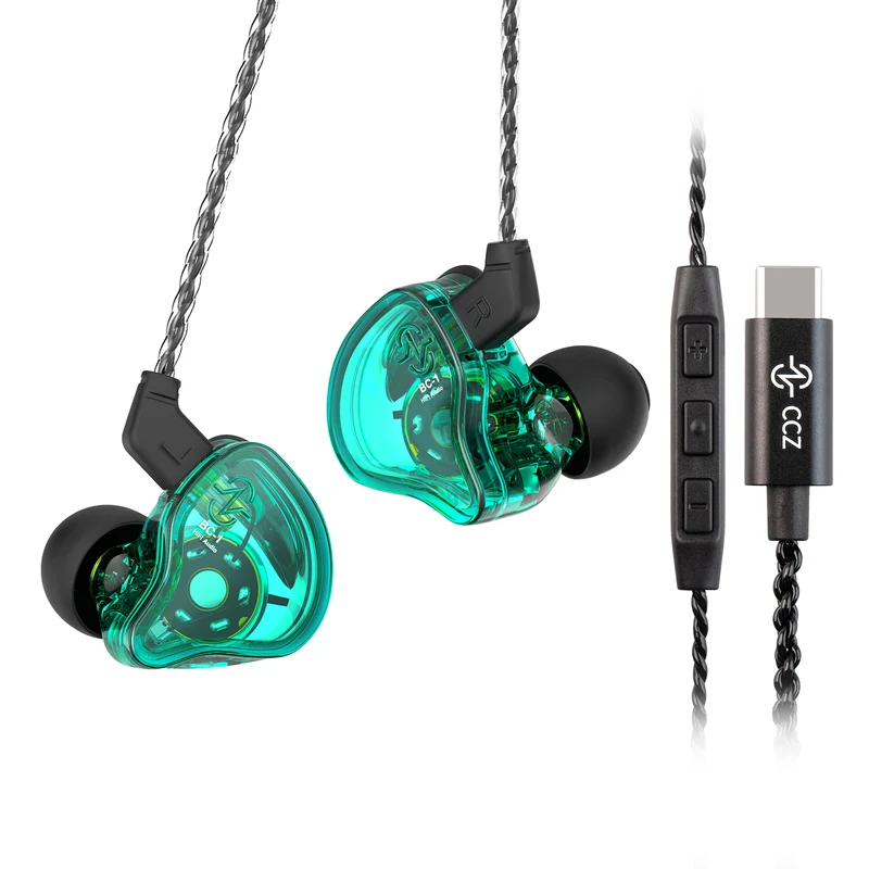 【CCZ Melody】1DD + 1BA Hybrid In Ear Monitor Headphone HiFi Earphones