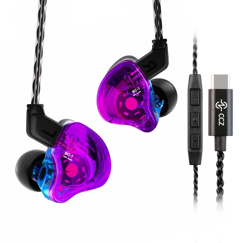 【CCZ Melody】1DD + 1BA Hybrid In Ear Monitor Headphone HiFi Earphones