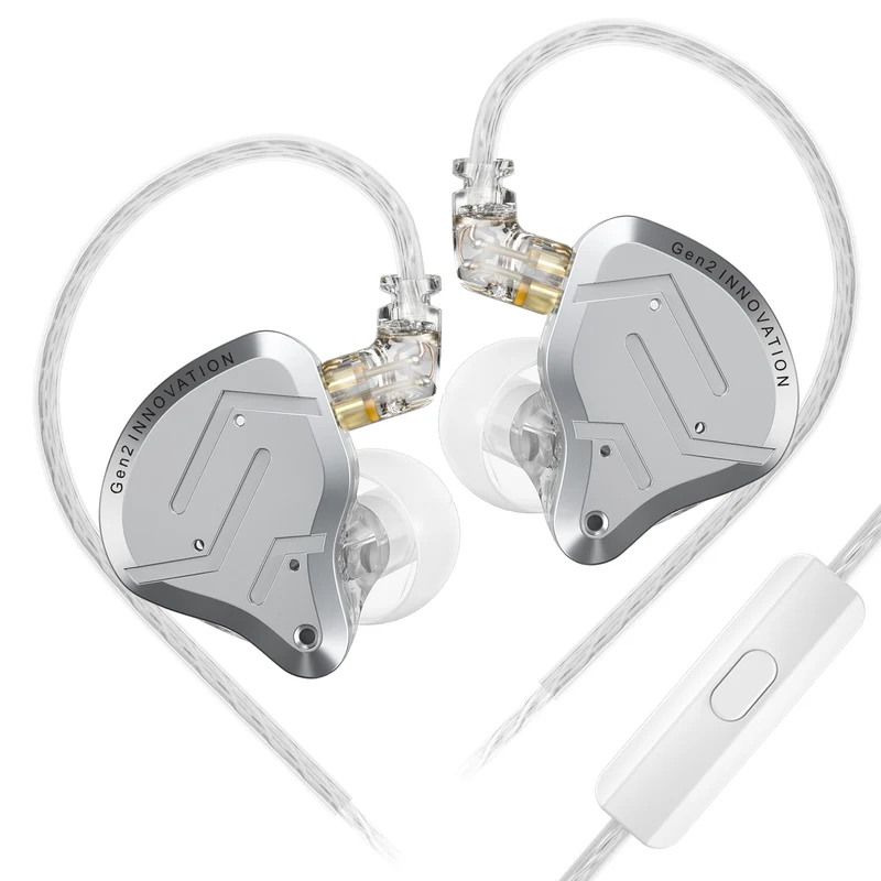 【KZ ZSN Pro 2】1BA+1DD Hybrid HiFi in Ear Monitors IEMs Wired Gaming Earbuds