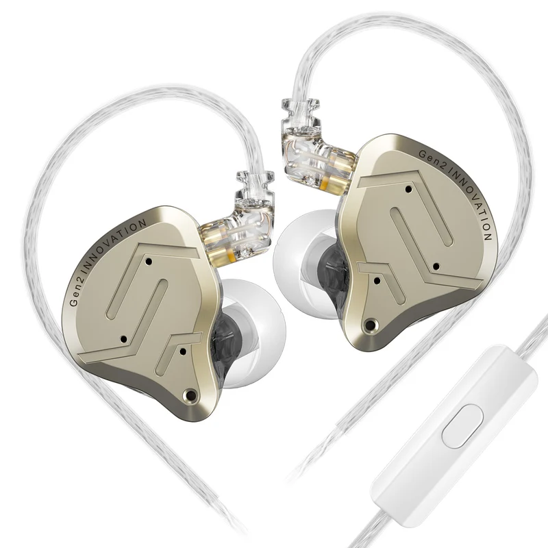 【KZ ZSN Pro 2】1BA+1DD Hybrid HiFi in Ear Monitors IEMs Wired Gaming Earbuds