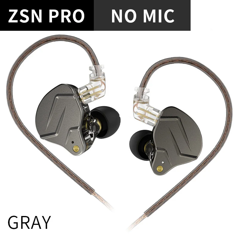 【KZ ZSN Pro】Hybrid 1DD 1BA In Ear Monitors IEM Earphones Wired Gaming Earbuds