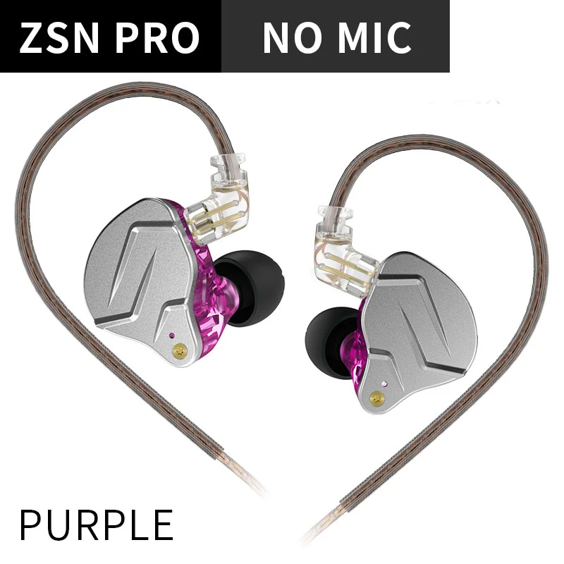 【KZ ZSN Pro】Hybrid 1DD 1BA In Ear Monitors IEM Earphones Wired Gaming Earbuds
