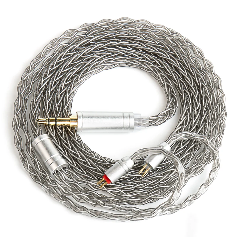 【KBEAR ST12 /ST12 PLUS /ST12 MAX】8-strand 4N OFC silver-plated Upgraded Cable 1.2m/1.5m/2m Long