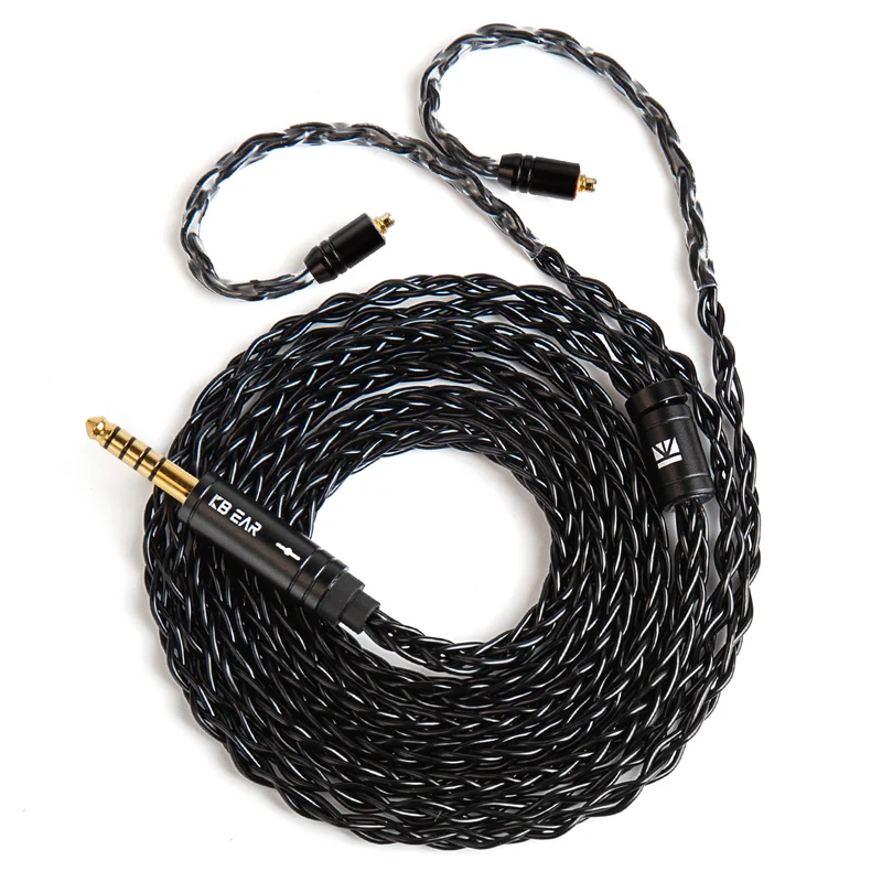 【KBEAR ST12 /ST12 PLUS /ST12 MAX】8-strand 4N OFC silver-plated Upgraded Cable 1.2m/1.5m/2m Long