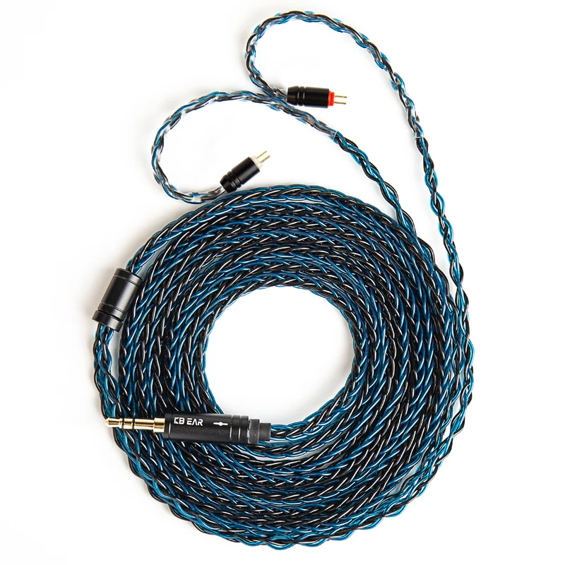 【KBEAR ST12 /ST12 PLUS /ST12 MAX】8-strand 4N OFC silver-plated Upgraded Cable 1.2m/1.5m/2m Long