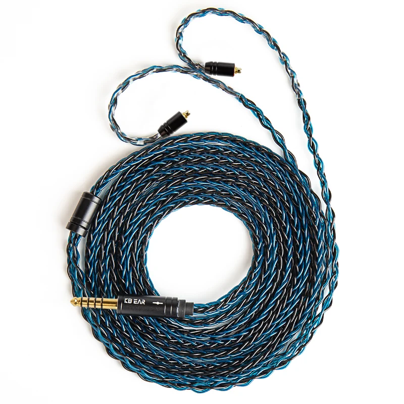 【KBEAR ST12 /ST12 PLUS /ST12 MAX】8-strand 4N OFC silver-plated Upgraded Cable 1.2m/1.5m/2m Long