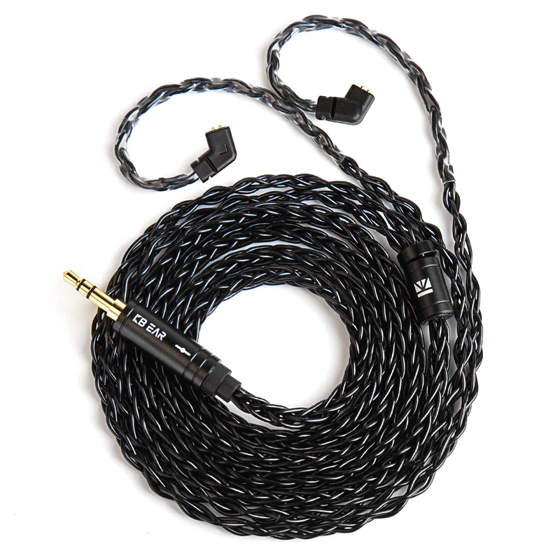 【KBEAR ST12 /ST12 PLUS /ST12 MAX】8-strand 4N OFC silver-plated Upgraded Cable 1.2m/1.5m/2m Long