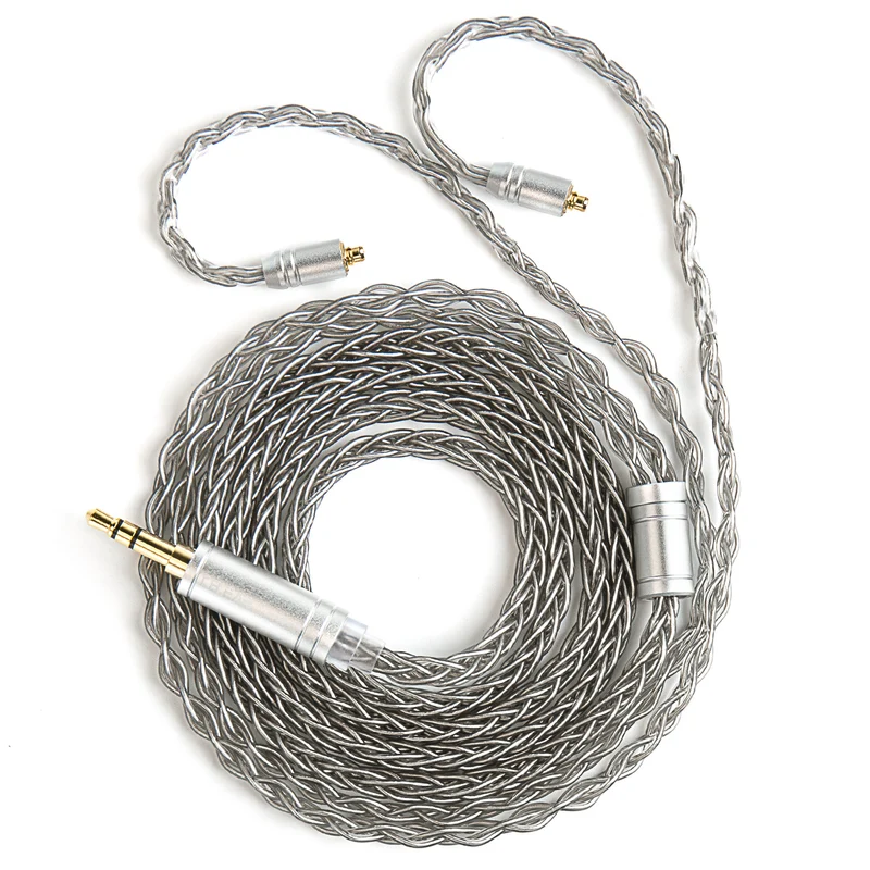 【KBEAR ST12 /ST12 PLUS /ST12 MAX】8-strand 4N OFC silver-plated Upgraded Cable 1.2m/1.5m/2m Long