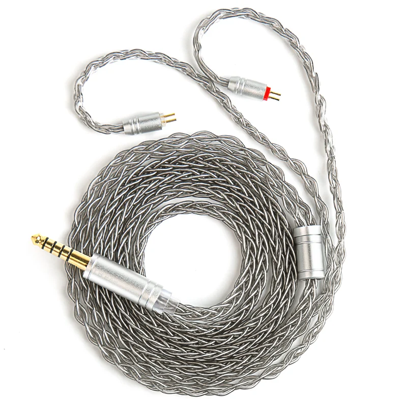 【KBEAR ST12 /ST12 PLUS /ST12 MAX】8-strand 4N OFC silver-plated Upgraded Cable 1.2m/1.5m/2m Long