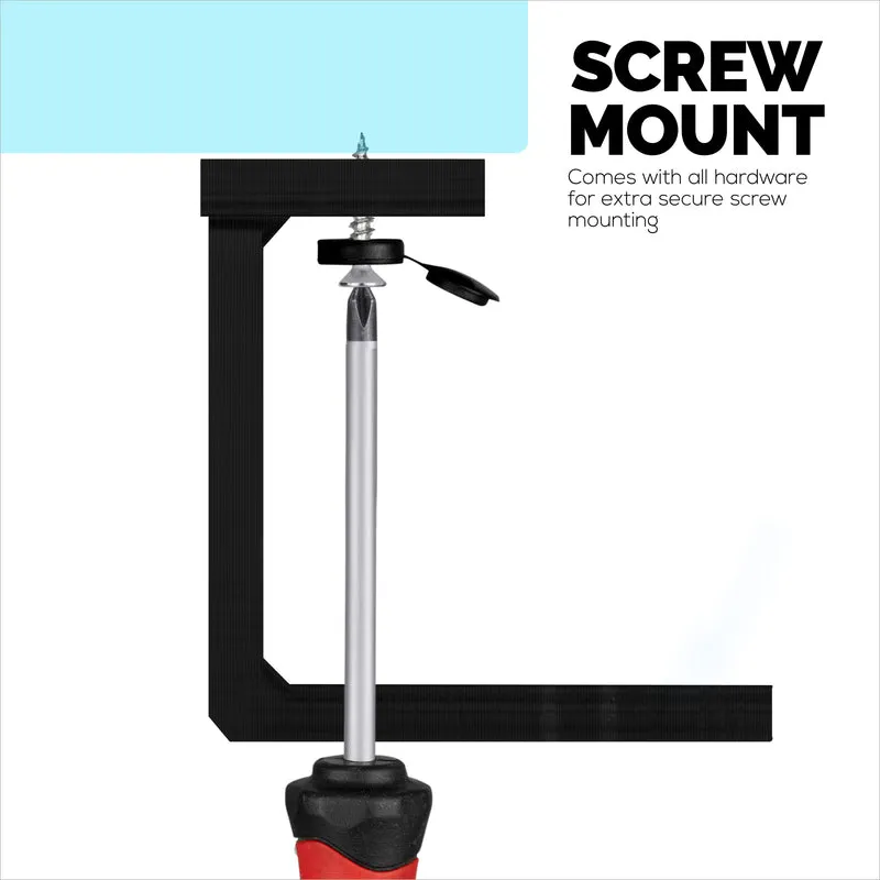 Pemegang Pelekap Komputer Riba Di Bawah Meja, Skru Masuk, Peranti sehingga 1.7" Tebal Untuk Komputer Riba Penghala Macbook Permukaan iPad Tablet & Banyak Lagi