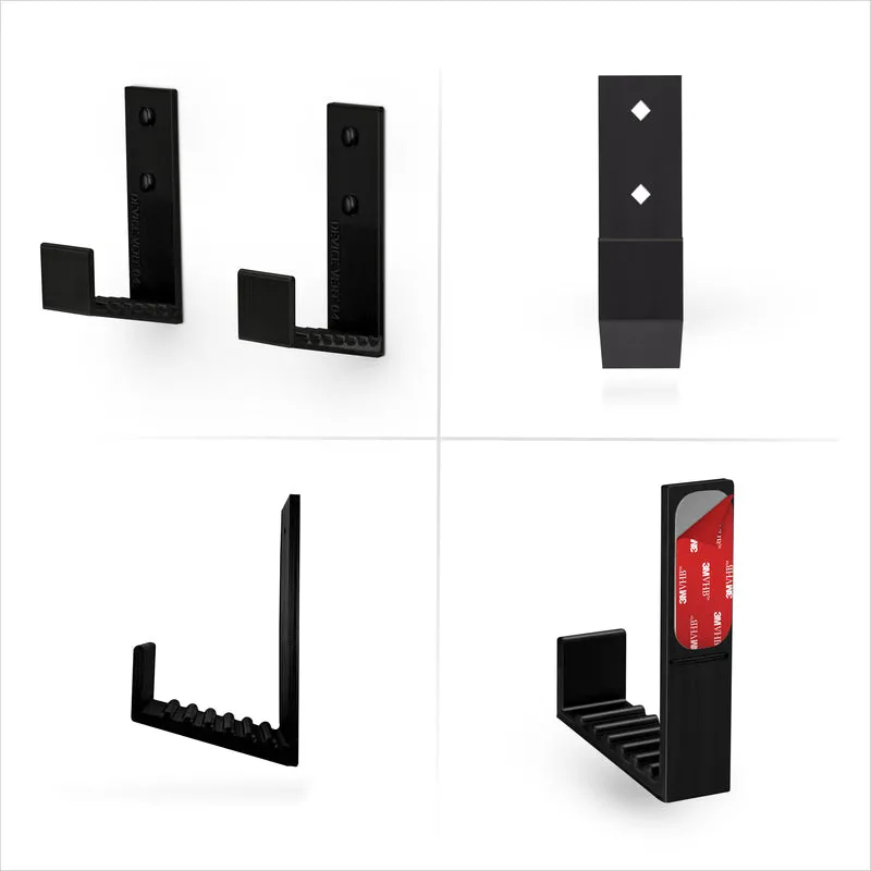 2.5 cm Kabelbox Wandhalterung, selbstklebend und schraubbar, für Router, Laptops, Modem, Mesh-WLAN, Apple TV, Netzwerk-Switch und mehr