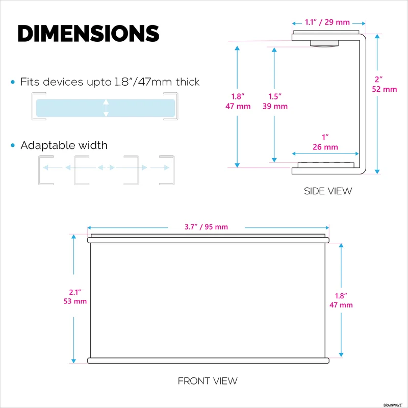 Laptop-Halterung aus Metall unter dem Schreibtisch, Halterung für Geräte wie Laptops, MacBooks, Surface-Tastatur, Router, Modems, Kabelbox, Netzwerk-Switch und mehr