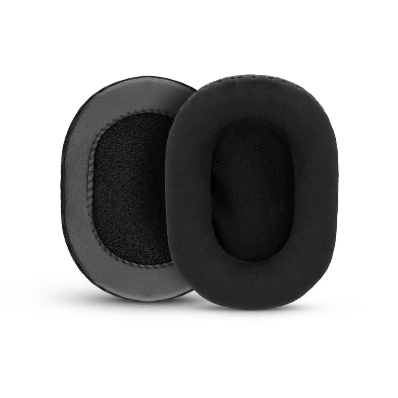 Verbesserte Ohrpolster für Gaming-Kopfhörer – klein, oval – Micro Suede mit Kühlgel und Memory Foam für Steelseries, Hyperx, Sony MDR-7506, AKG, Turtlebeach, Sennheiser und mehr (Micro Suede)