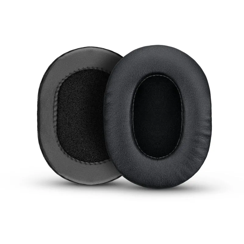 Pad Telinga Fon Kepala Permainan Dipertingkat - Bujur Kecil - Kulit PU dengan Gel Penyejuk & Buih Memori untuk Steelseries, Hyperx, Sony MDR-7506, AKG, Turtlebeach, Sennheiser & Banyak Lagi