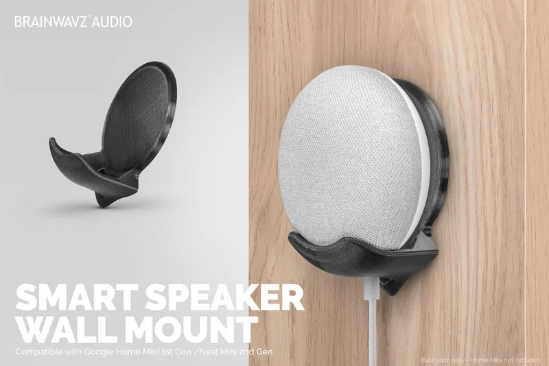Google Nest Home Mini Stick On Wall Mount - Mudah Dipasang