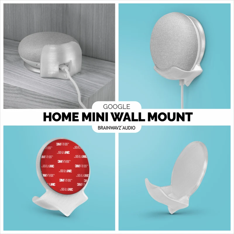 Google Nest Home Mini Stick On Wall Mount - Mudah Dipasang