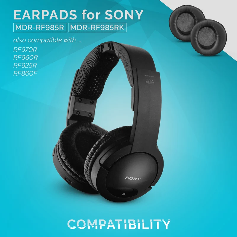 Pad Telinga Gantian Sony MDR-RF985R - Sesuai untuk Fon Kepala siri RF yang lain