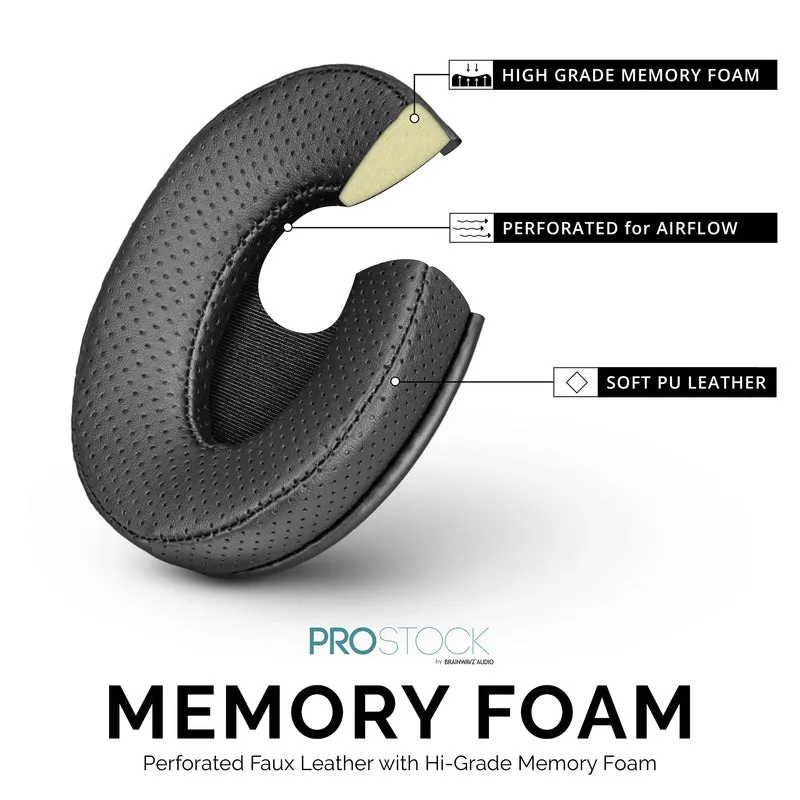 Ersatz-Ohrpolster der ProStock ATH M50X- und M-Serie – individuell gestaltete Form mit Memory-Schaum – perforiert