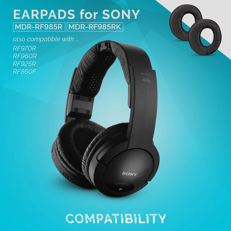 Pad Telinga Gantian Sony MDR-RF985R - Sesuai untuk Fon Kepala siri RF yang lain