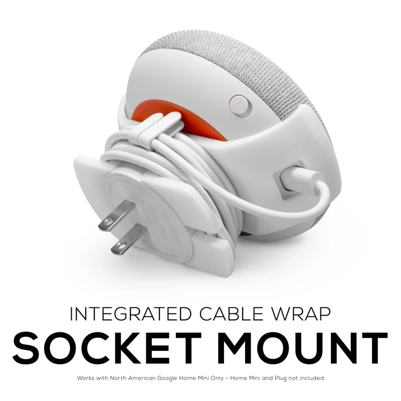 Google Nest Home Mini - Pelekap Soket Dinding