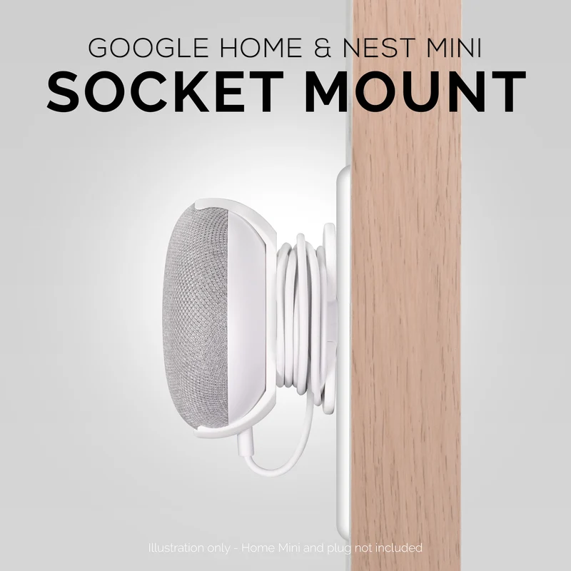 Google Nest Home Mini - Pelekap Soket Dinding