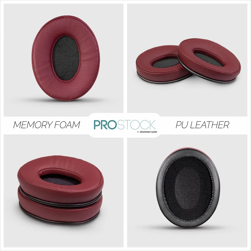 ProStock ATH M50X & M Series Ersatz-Ohrpolster – individuell gestaltete Form mit Memory-Schaum – PU
