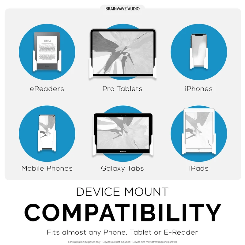 Klebende Universal-Tablet- und Telefon-Wandhalterung - Geeignet für iPhones, iPads und die meisten Android-Telefone und -Tablets