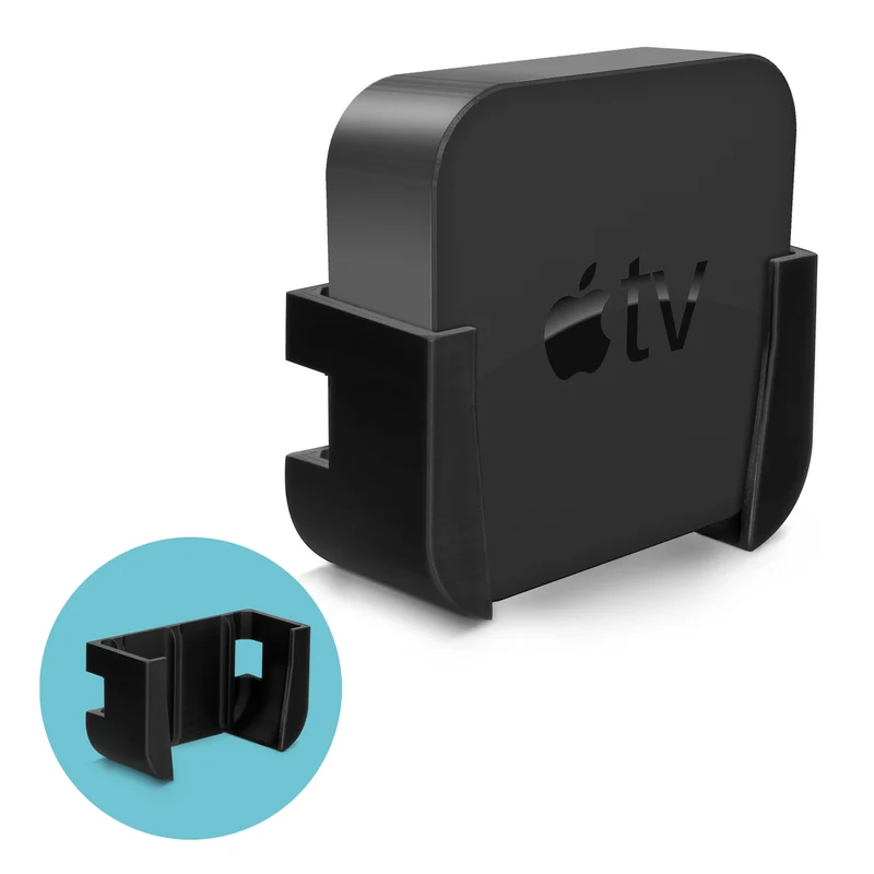 Apple TV 4K & HD Pelekat Dinding & Lekap TV - Tiada Skru atau Kekacauan