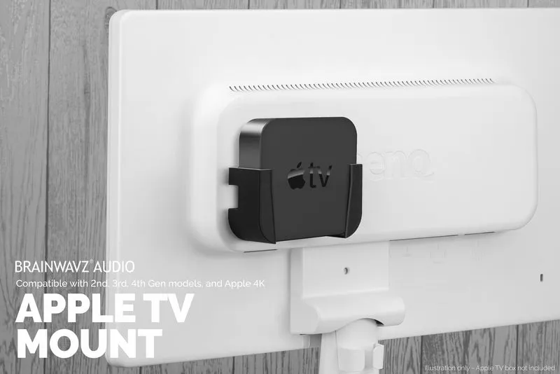 Apple TV 4K & HD Pelekat Dinding & Lekap TV - Tiada Skru atau Kekacauan