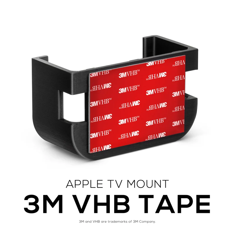 Apple TV 4K & HD Pelekat Dinding & Lekap TV - Tiada Skru atau Kekacauan