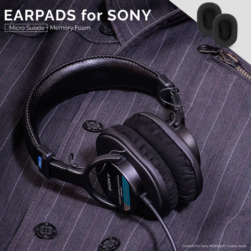 SONY MDR-7506 Ersatz-Premium-Ohrpolster - Micro Suede