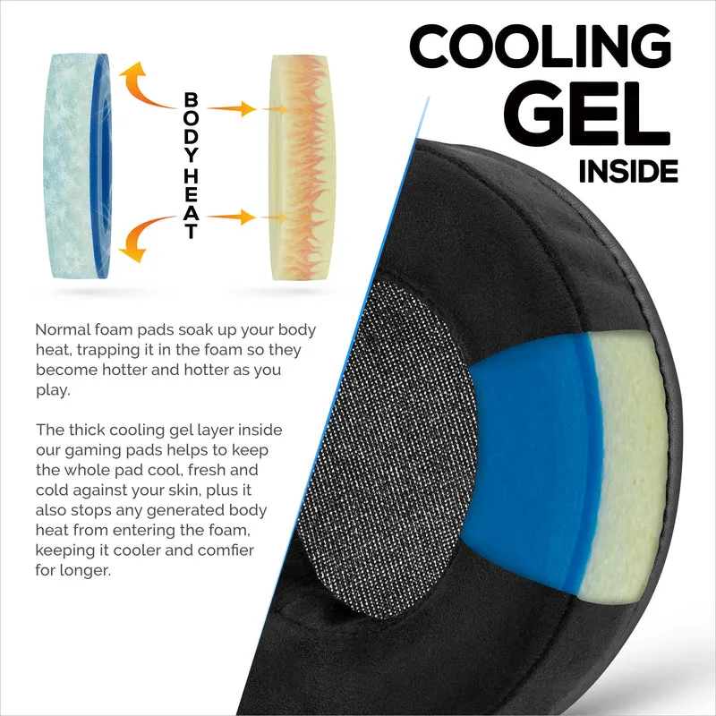 Brainwavz GEL Gaming Earpads - XL - Micro Suede dengan Memory Foam