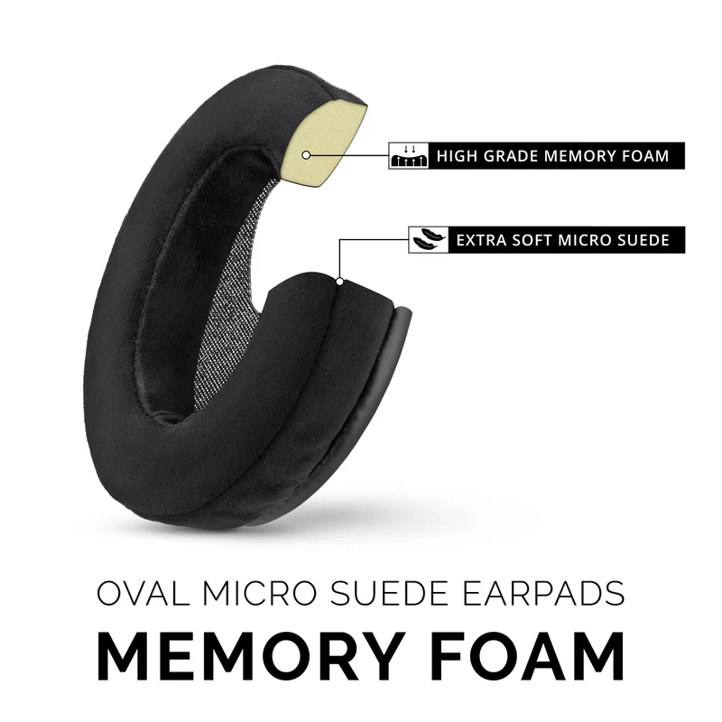 Kopfhörer Memory Foam Earpads - Oval - Micro Suede