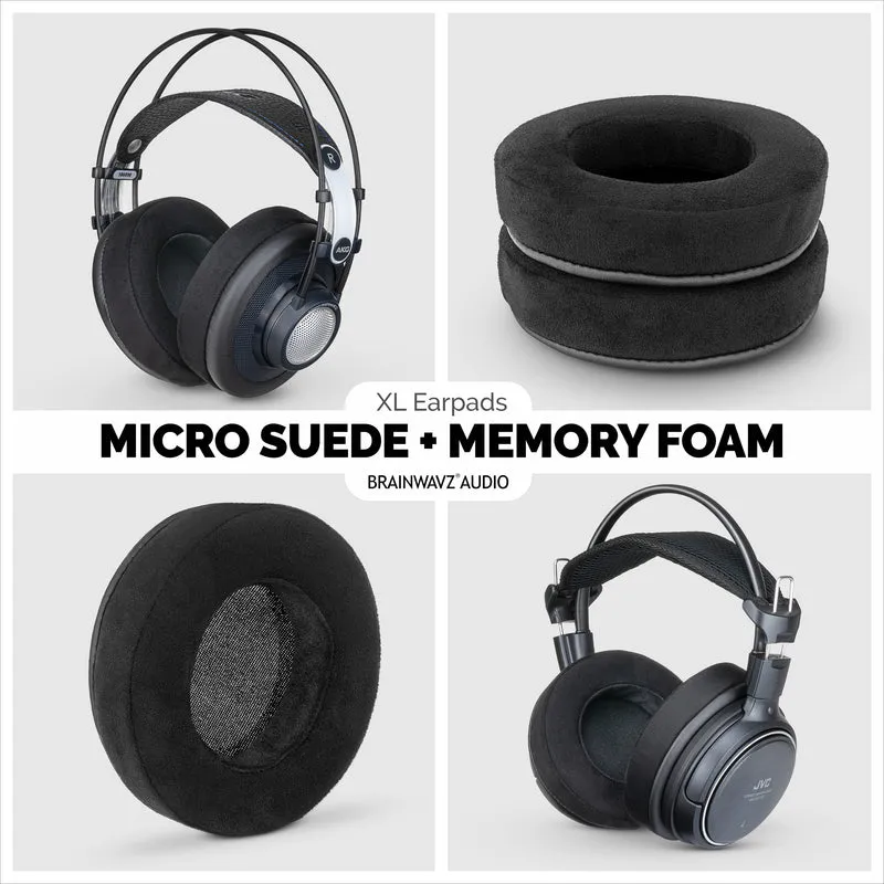 Kopfhörer Memory Foam Earpads - XL Größe - Micro Suede