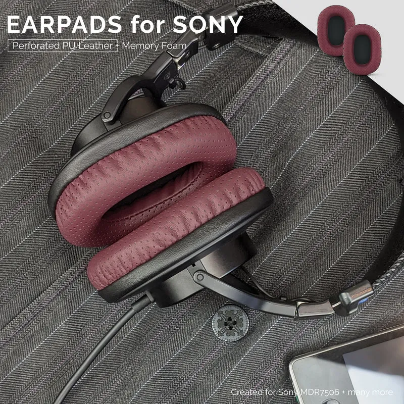 SONY MDR-7506 Perforierte Ersatz-Ohrpolster auch geeignet für V6, CD900ST Kopfhörer (PERF)