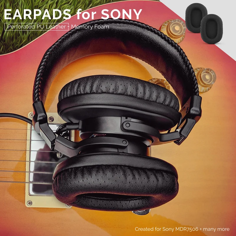 SONY MDR-7506 Perforierte Ersatz-Ohrpolster auch geeignet für V6, CD900ST Kopfhörer (PERF)