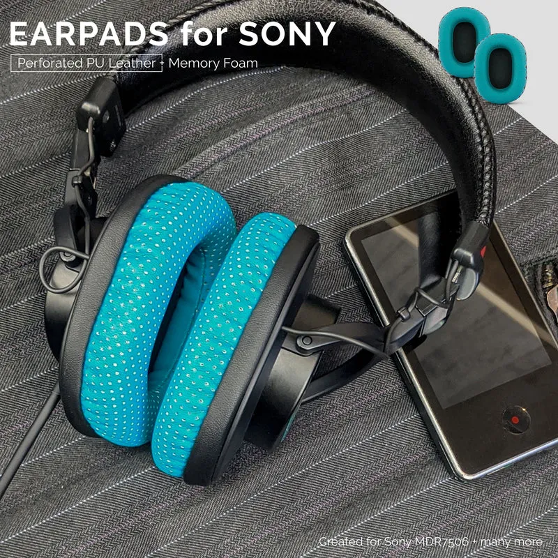 SONY MDR-7506 Perforierte Ersatz-Ohrpolster auch geeignet für V6, CD900ST Kopfhörer (PERF)