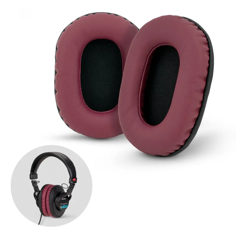 SONY MDR-7506 Ersatz-Premium-Ohrpolster - Auch geeignet für V6, CD900ST Kopfhörer (PU)