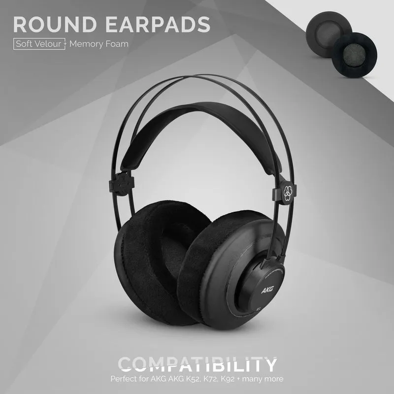 Kopfhörer Memory Foam Earpads - Rund - Velours
