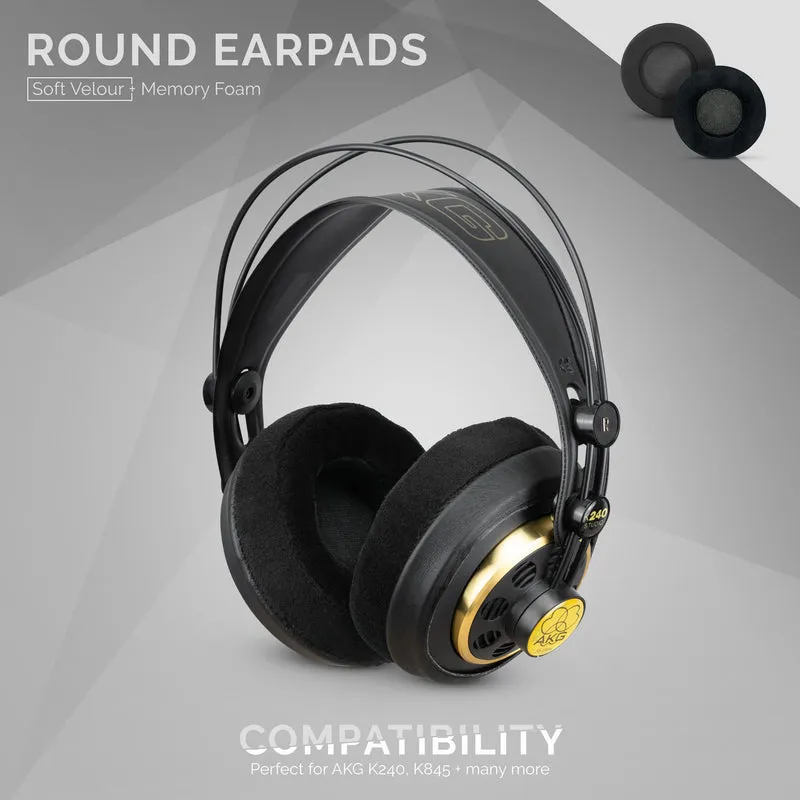Kopfhörer Memory Foam Earpads - Rund - Velours