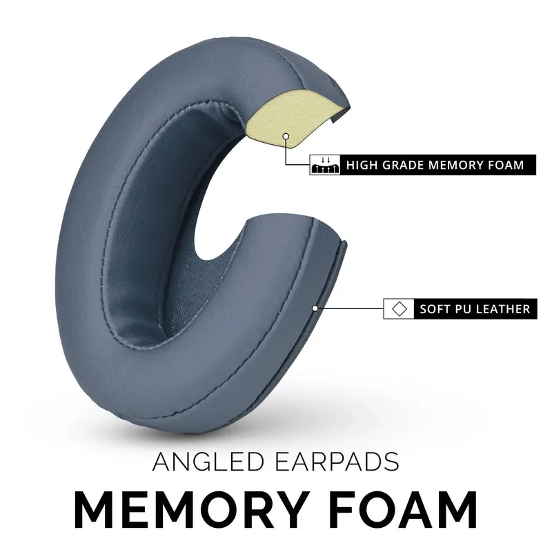 Abgewinkelte ovale Kopfhörer-Memory-Foam-Ohrpolster