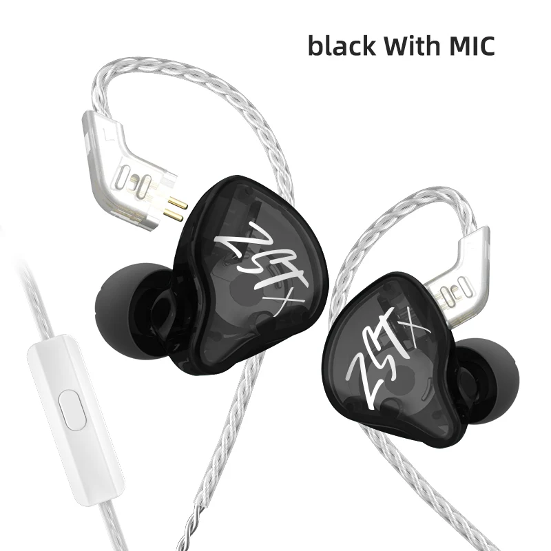 【KZ ZSTX】1DD+1BA Hybrid Driver In-ear Earphone Wired Gaming Earbuds